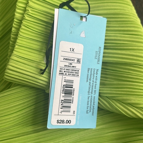 NWT Exaggerated Flowy Plisse Mini Skirt - Picture 3 of 3